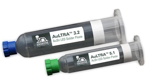 Indium Corporation® presenterar AUSN-pasta för lysdioder med hög effekt.